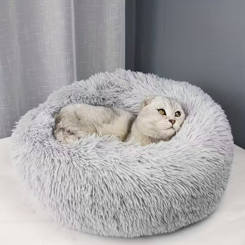 Mjuk & Lugnande Kattsäng / Hundsäng – Supermjuk Plysch & Andningsbar Komfort