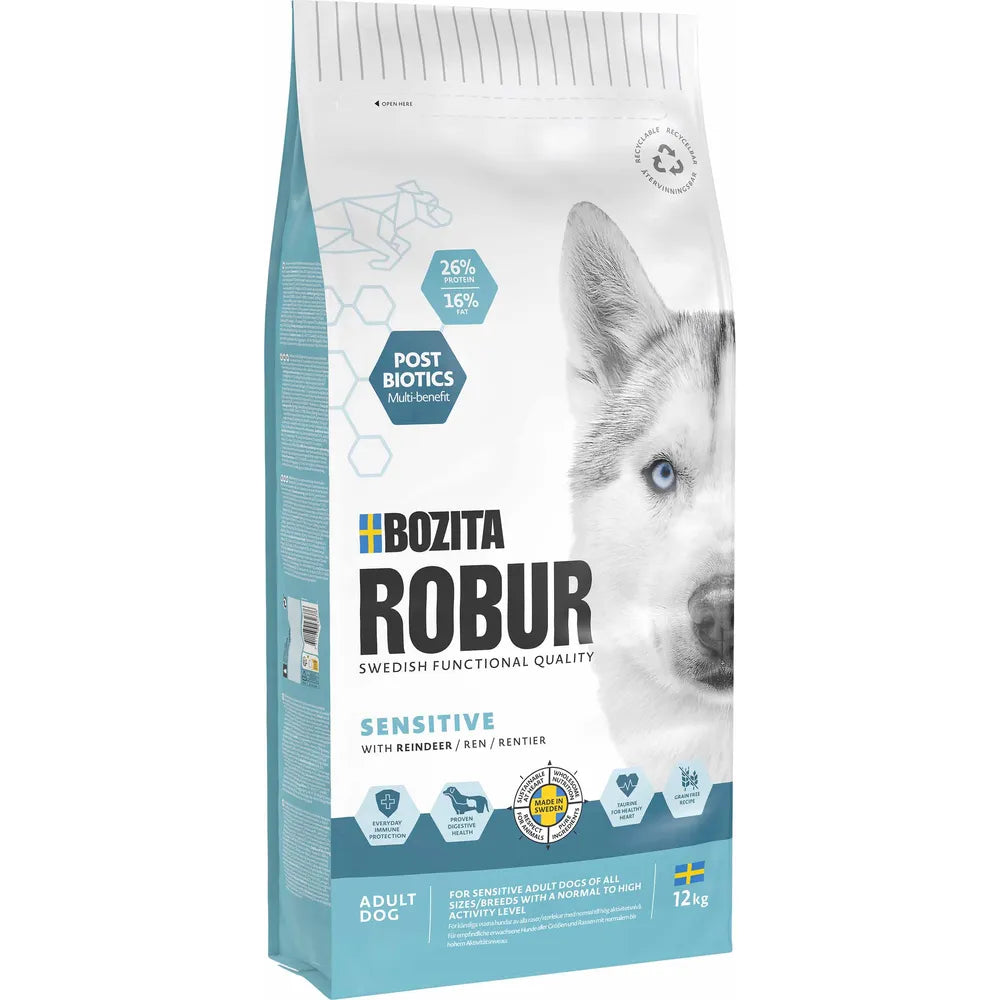 Hundfoder Bozita Robur Adult Sensitive Reindeer
