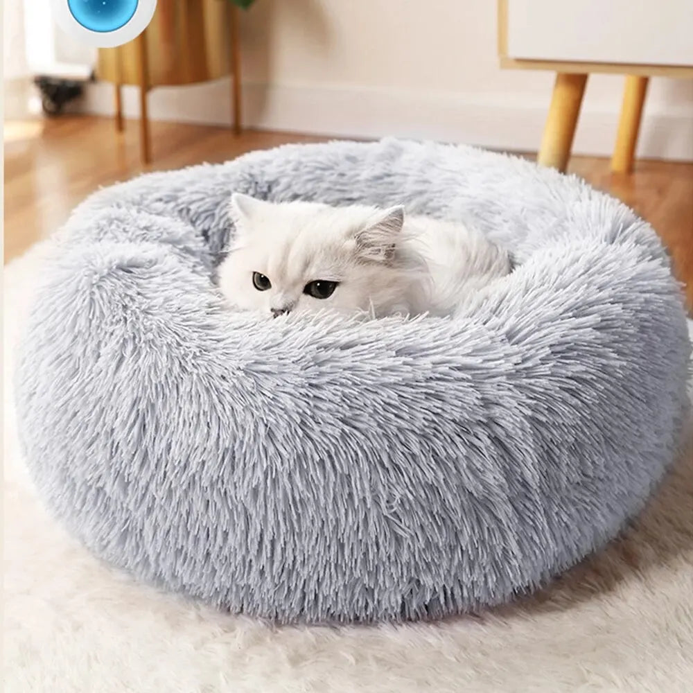 Mjuk & Lugnande Kattsäng / Hundsäng – Supermjuk Plysch & Andningsbar Komfort