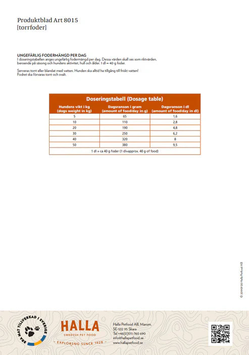 Halla Elit 33-25 - 15kg