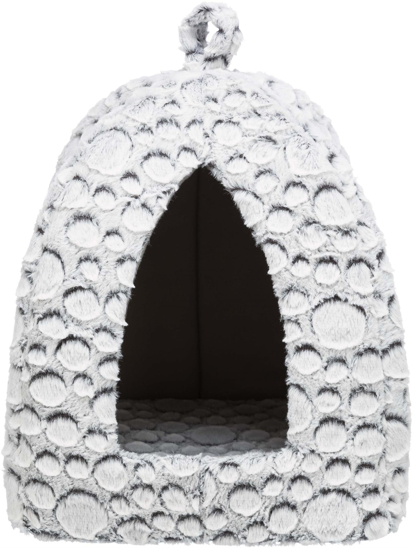 Trixie Mila igloo, plysch, 32 × 42 × 32 cm, vit-grå 