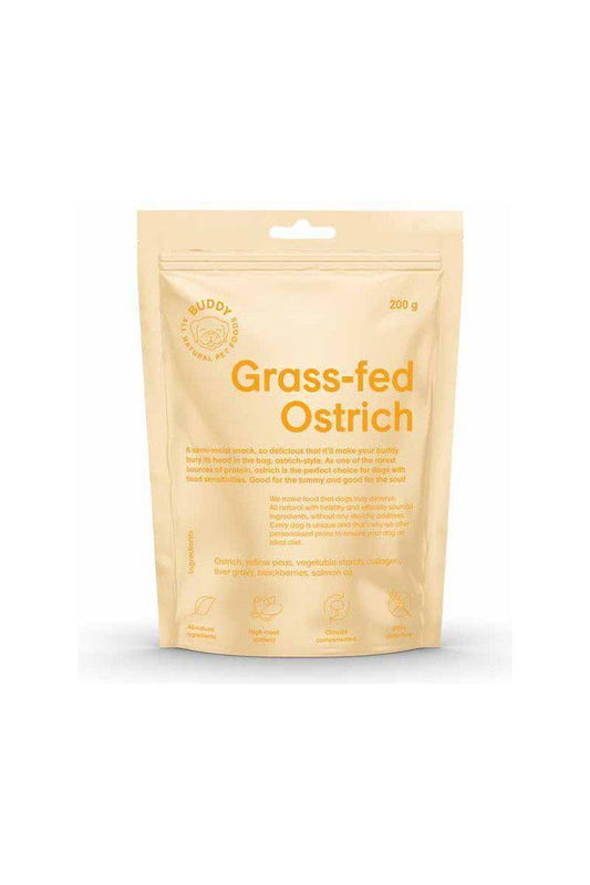 Buddy Semi-moist Snack Ostrich & Blackberries 200g