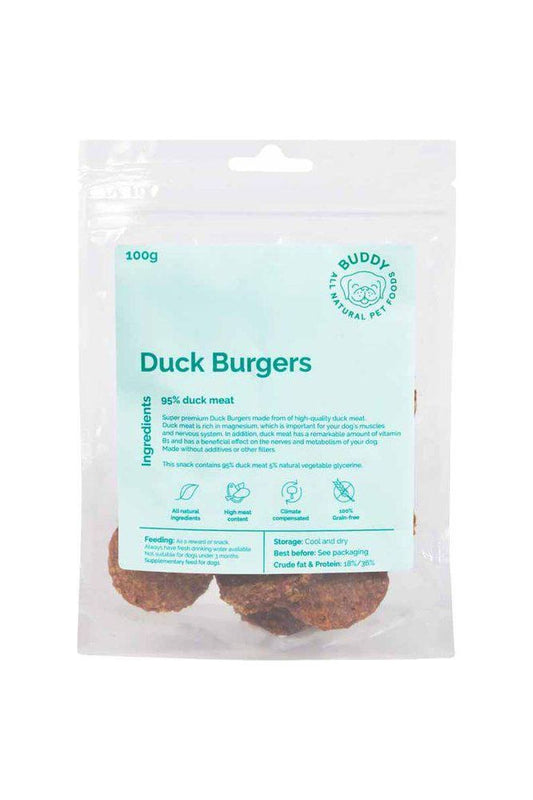 Buddy Meaty Burgers - Duck 100g