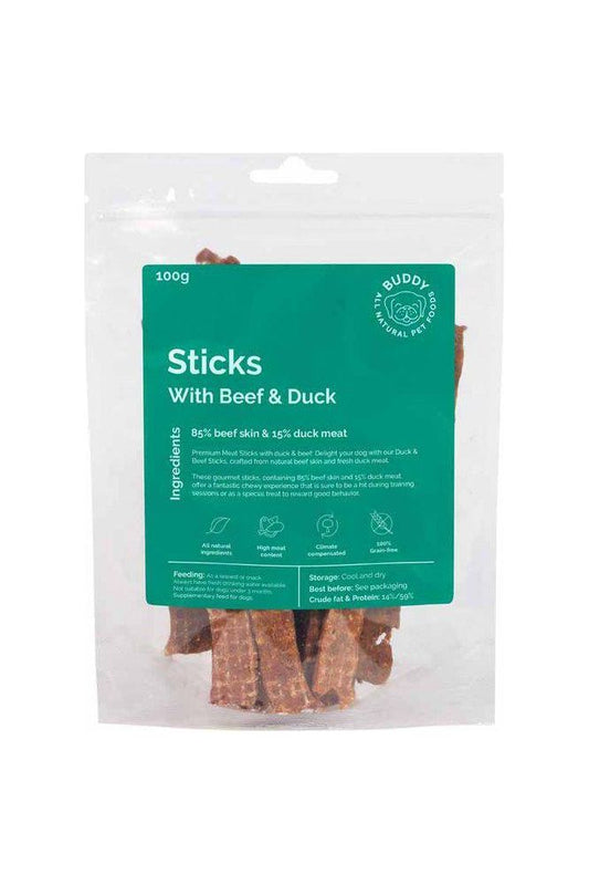 Buddy Sticks With Duck 100g