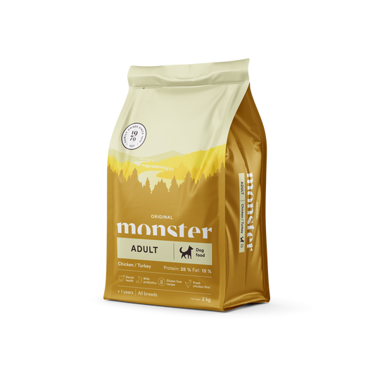 Monster Dog Original Adult Chicken/Turkey - Torrfoder Hund