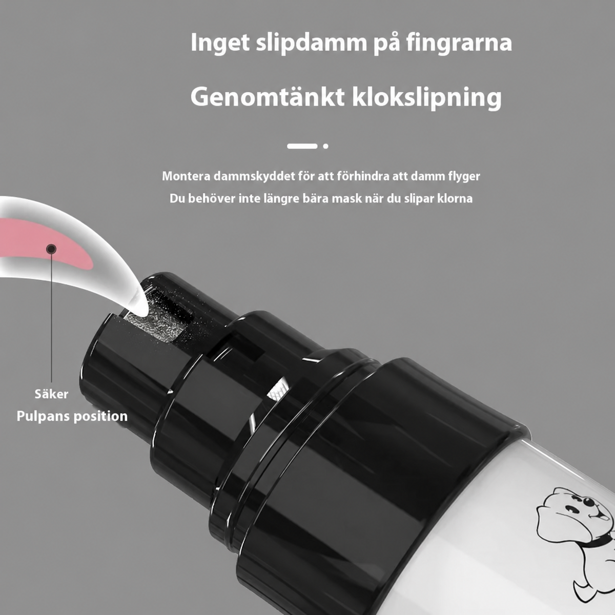 Professionell Elektrisk Kloslip med LED-belysning för Hund & Katt | Tyst & Säker Klovård