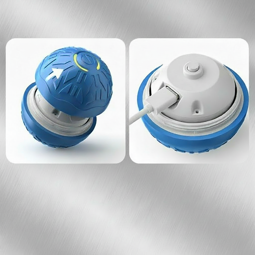 Smart Interaktiv Självrullande LED-boll för Katt & Hund – Mot Tristess & Överskottsenergi