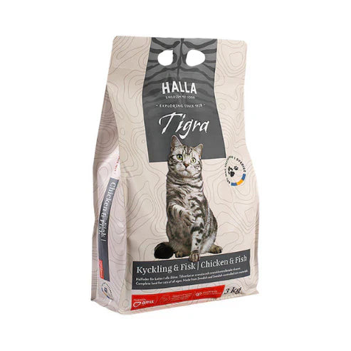 Halla Kattfoder Tigra Kyckling & Fisk