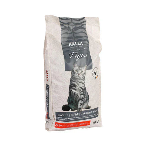Halla Kattfoder Tigra Kyckling & Fisk