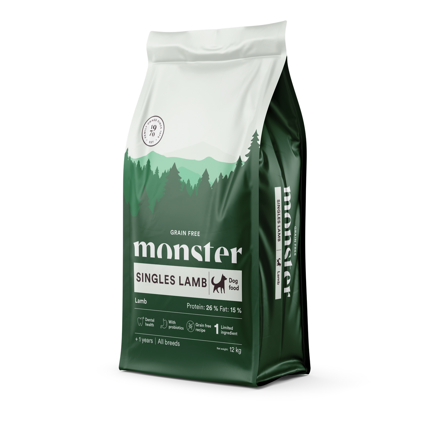 Monster Dog Grain Free Singles Lamb - Torrfoder Hund