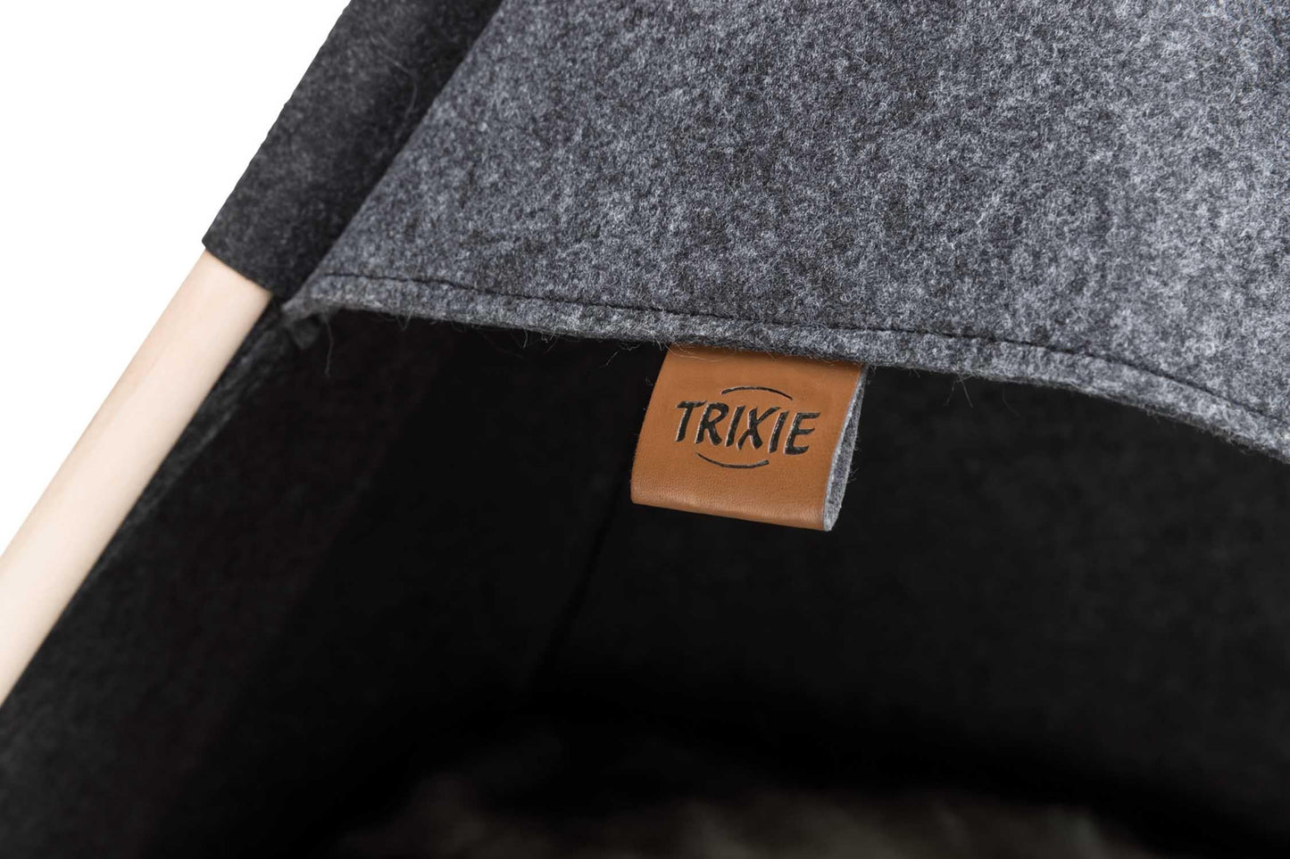 Trixie Tipi tält, filt, 70 × 70 × 70 cm, antracit 